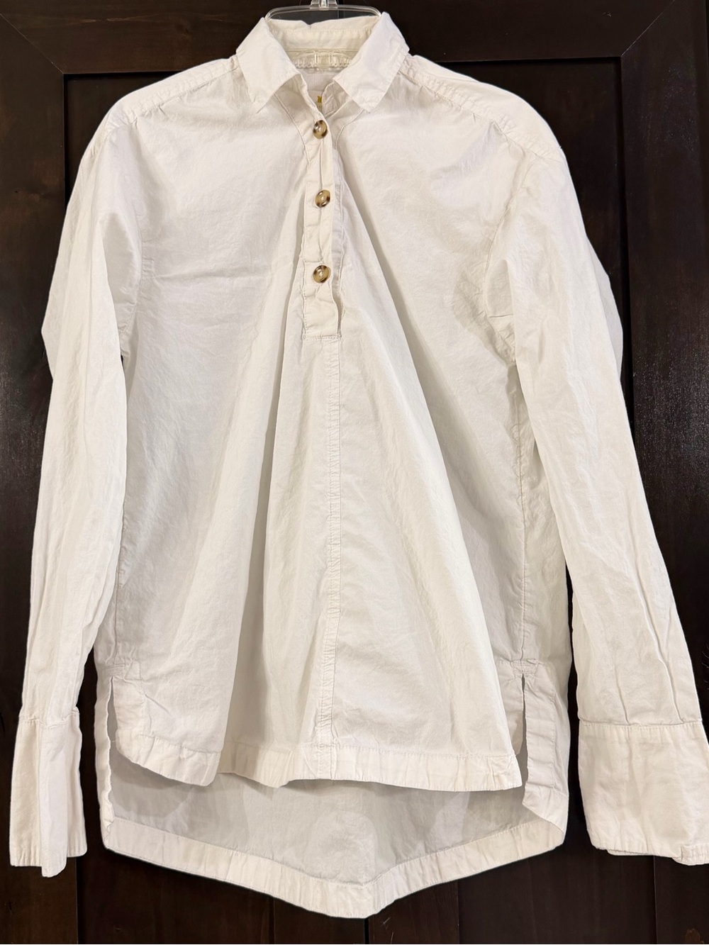 Maeve by Anthropologie White V-Neck Tunic Sz S - Picture 3 of 4